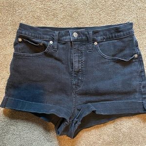 Madewell Black High Rise Shorts 29
